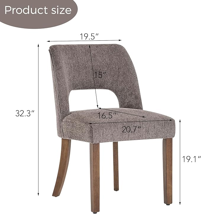 Dining Chairs Set of 4 - Brown