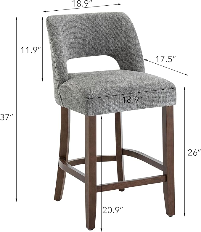 Counter Height Bar Stools - Grey