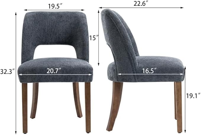 Dining Chairs Set of 4 - Navy