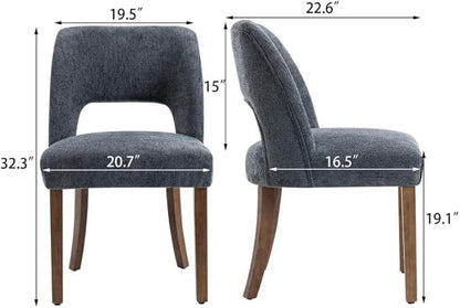 Dining Chairs Set of 4 - Navy