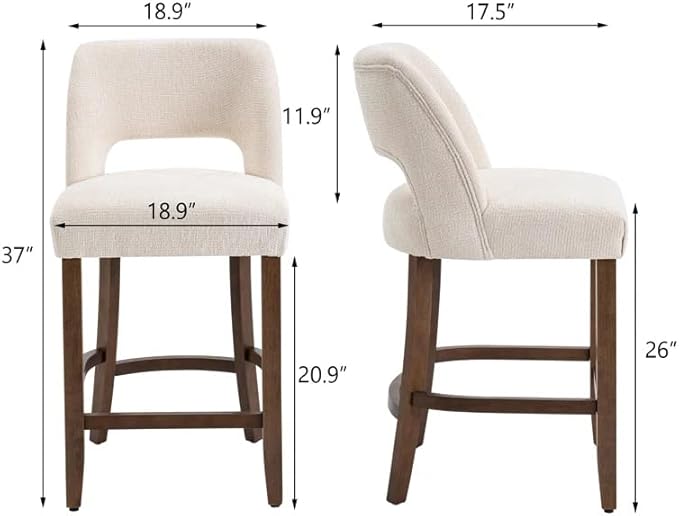 Counter Height Bar Stools - White