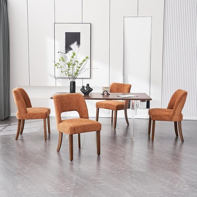 Dining Chairs Set of 4 - Orange