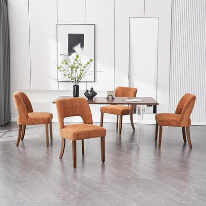 Dining Chairs Set of 4 - Orange
