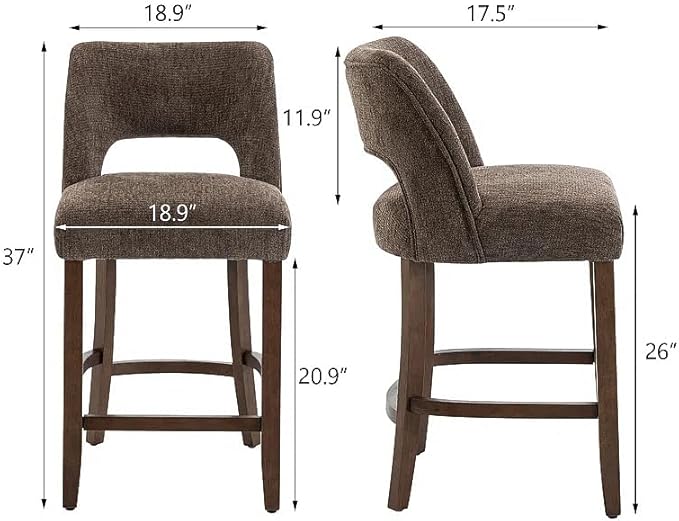 Counter Height Bar Stools - Brown