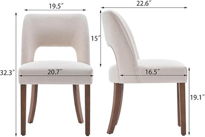 Dining Chairs Set of 4 - Beige