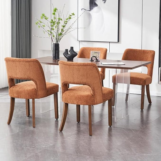 Dining Chairs Set of 4 - Orange