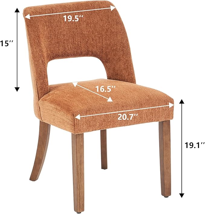 Dining Chairs Set of 4 - Orange