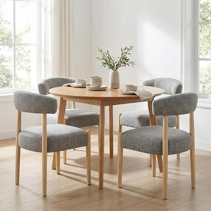 Wooden Dining Chairs Set of 4, Gray