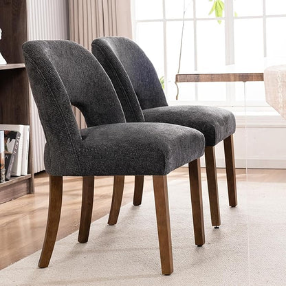 Dining Chairs Set of 4 - Charcoal
