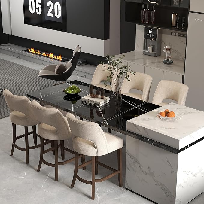 Counter Height Bar Stools - White