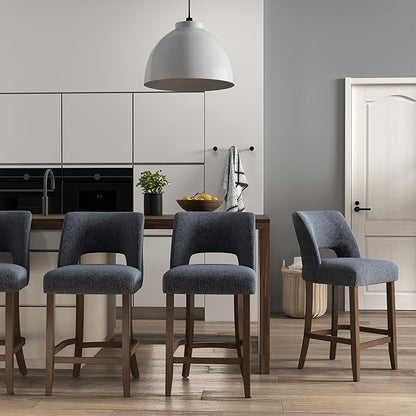 Counter Height Bar Stools - Navy Blue