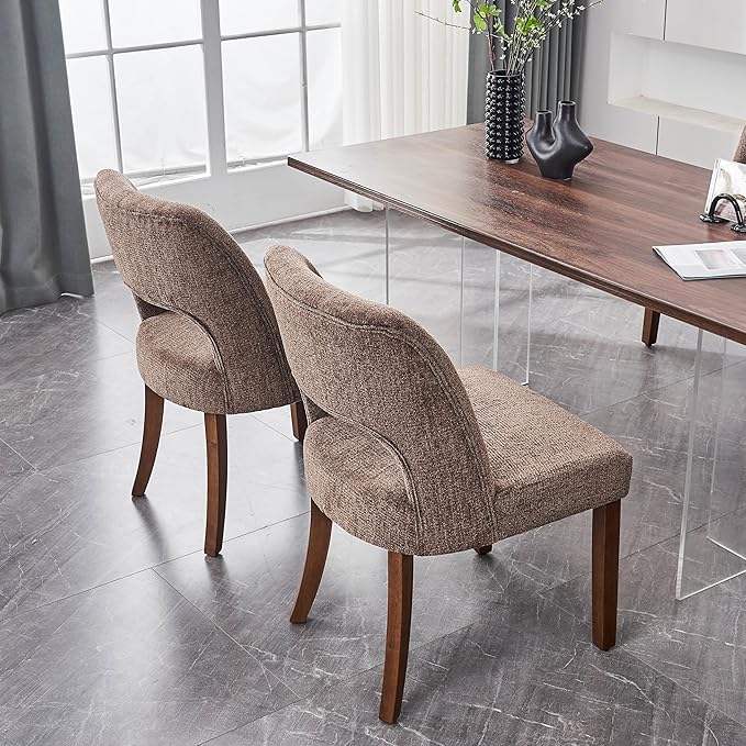 Dining Chairs Set of 4 - Brown