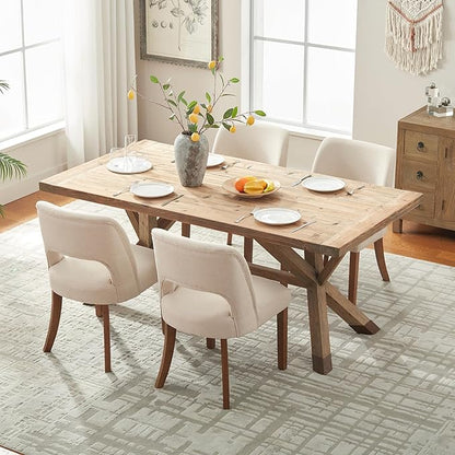 Dining Chairs Set of 4 - Beige