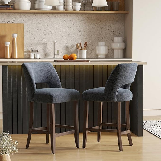 Counter Height Bar Stools - Navy Blue