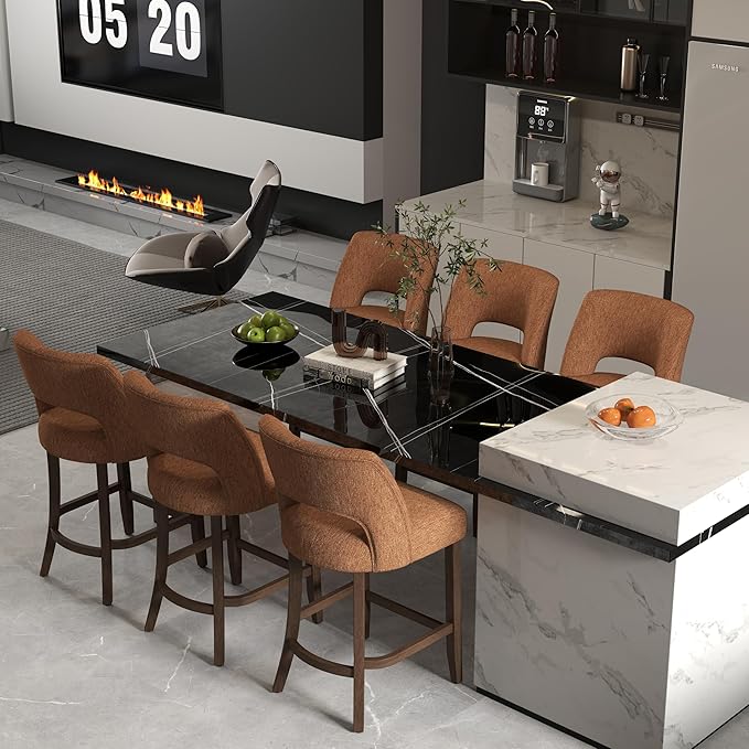 Counter Height Bar Stools - Orange