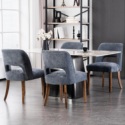 Dining Chairs Set of 4 - Navy
