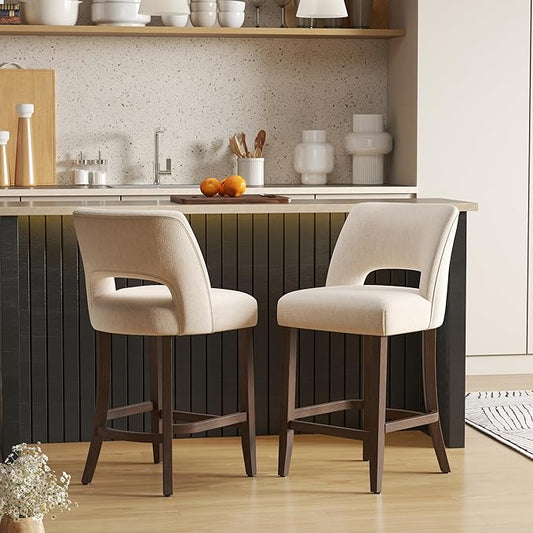 Counter Height Bar Stools - Beige