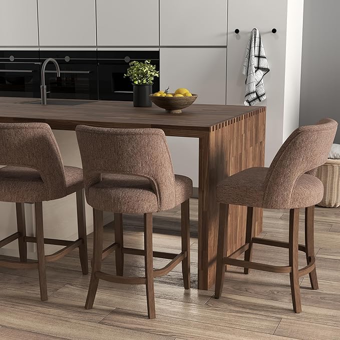 Counter Height Bar Stools - Brown