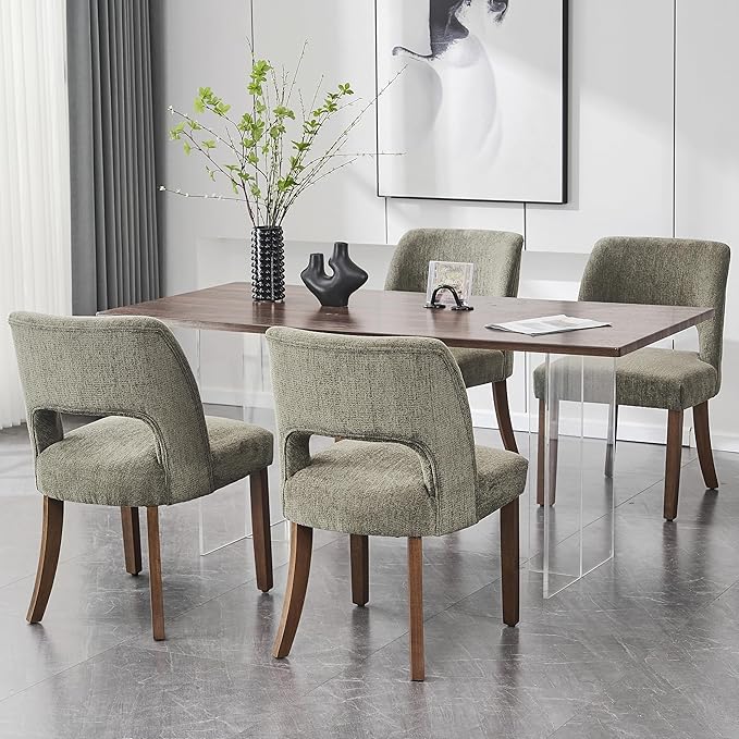 Dining Chairs Set of 4 - Green