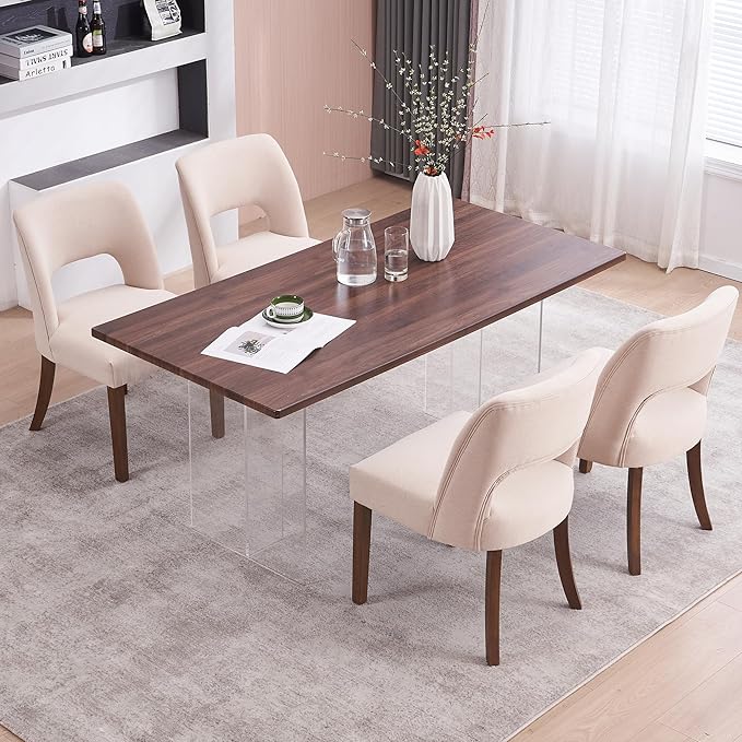 Dining Chairs Set of 4 - Beige